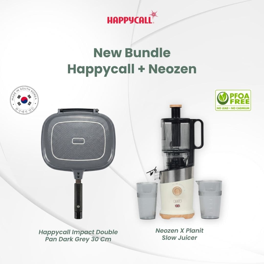 Happycall Impact Jumbo Deep Pan Dark Grey 30CM + Planit Neozen Slow Juicer